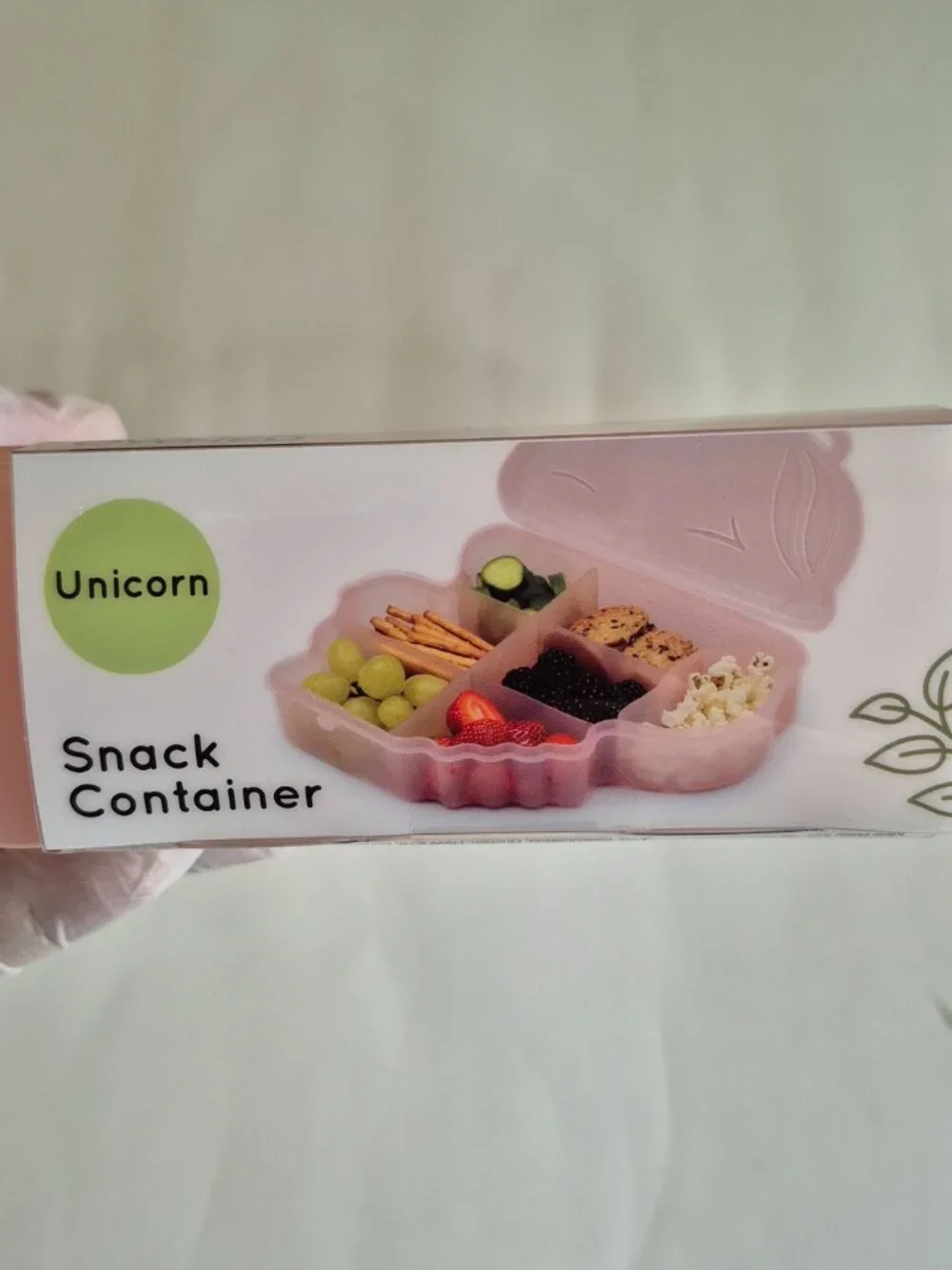 Melii Unicorn Snackle Box With 7 Adjustable Compartments on-the-go!